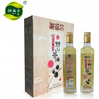 纳福尔野山茶油植物油 经典特制礼盒装500ML*2