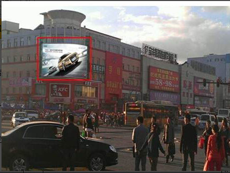 黑龙江哈尔滨市商场媒体哈西综合批发市场LED编号：JZCM-HLJ-001