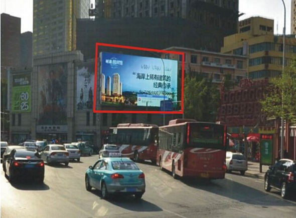 大连中山路与友好路交会路口LED屏   编号：JZCM-LN-011