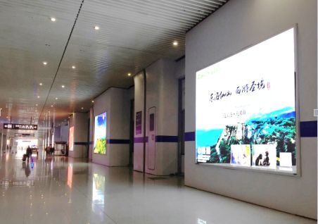 江苏南京市火车媒体南京南站到达商旅通道灯箱编号：F1015－F1020