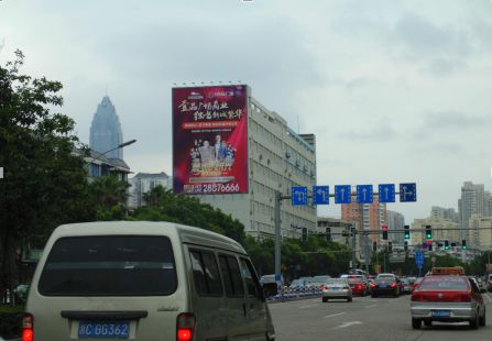 浙江温州市写字楼媒体杏花路和锦绣路交叉口楼体大牌编号：PT-011