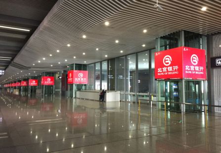 江苏南京市火车媒体南京南站到达层电梯灯箱 编号：BDCM-NJN-DT-01至13