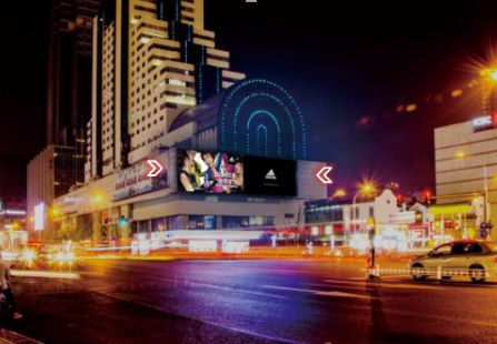江苏无锡市商场媒体中山路大洋百货 LED 编号：FHDS-NJ-004
