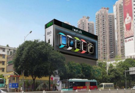 广东深圳市地铁媒体深南大道与华强路交汇地铁风亭站顶编号：DOV-SZ-002