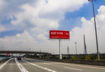 广深沿江高速北行麻涌互通K16+320 单立柱 编号：DOV-SZ-059