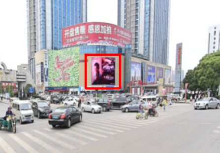 南昌 洪城大市场(洪城路与大市场中路交汇)LED 编号:JXHX-001