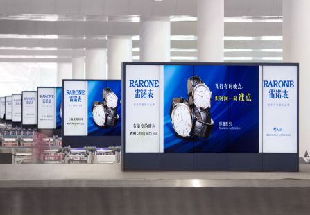 广东深圳市机场媒体深圳机场二层行李大厅LCD编号：YSW-SZ-AP2-F2DB-CR01～14+YSW-SZ-AP2-F1IB-CR01～04