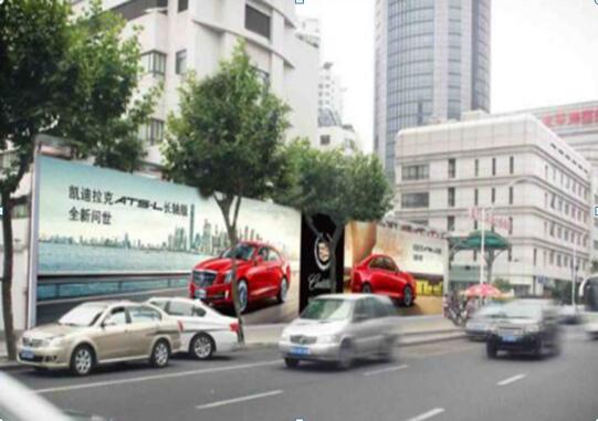 上海市交通路网媒体徐家汇商圈华山陆港汇恒隆对面看板编号：XH014