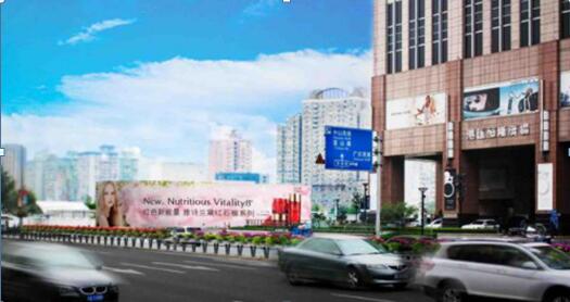 上海市交通路网媒体徐家汇商圈虹桥路港汇广场看板编号：XH016