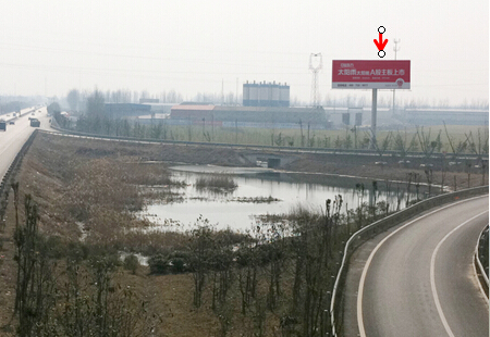 徐州 徐州西出口(徐济高速、京福高速、四环高速）徐丰公路交汇处 两面高炮 编号：HTCM-XZ-048