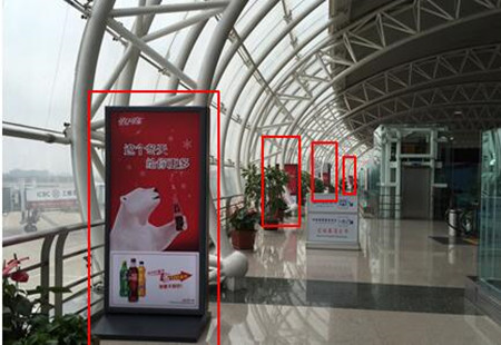 宁波 栎社候机楼廊桥通道灯箱 G1—G14 落地式双面灯箱 编号：DPPZX-NB-001