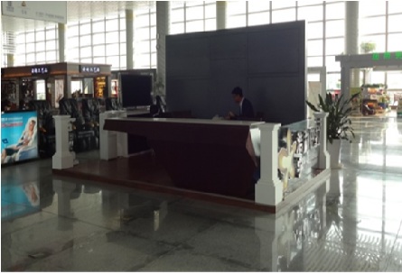 西双版纳机场 机场F03层出发 展台 编号：XSBN-AP-C01 