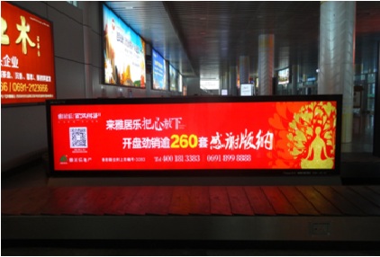 西双版纳机场 机场F01层行李提取转盘 灯箱编号：XSBN-AP-A49-A51