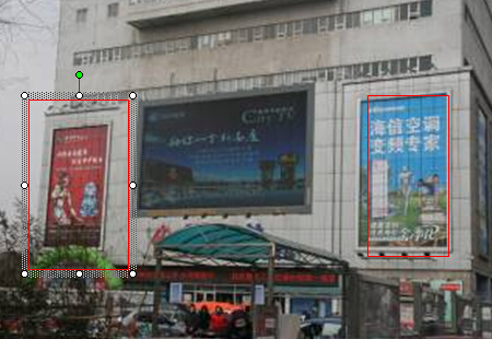 山东省济南市商场媒体泉城路路口墙面三面翻看板 编号：XPGG-JN-003