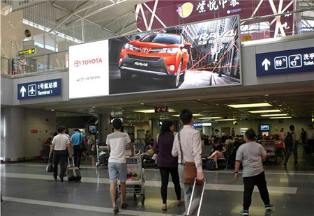 北京 北京首都国际机场 T2航站楼国内出发大厅 灯箱 编号：WMLH-BJ-001