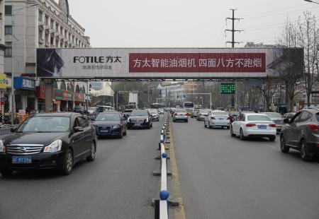 濠西路轻纺城跨街（双面） 三面翻 编号：XMCM-NT-003