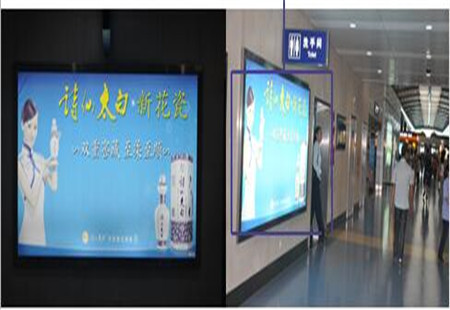 重庆市机场媒体重庆江北国际机场航站楼出发层隔离区B、C指廊（三层）灯箱编号：AM-CQ-005