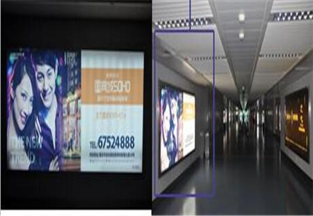 重庆 重庆江北国际机场航站楼到达层C指廊东头立柱（二层） 灯箱 编号：AM-CQ-019