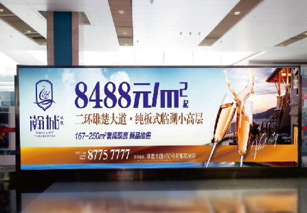 武汉天河国际机场 T2航站楼国内到达厅 灯箱 编号：LQ-WH-D017