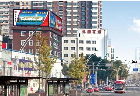 山西太原市交通路网媒体亲贤北街和平阳路西北角楼顶 楼顶大牌  编号：HB-TY-042