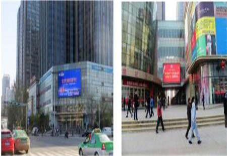 陕西省西安市商场媒体经济区-凤城五路赛高金花 LED编号：LED 004