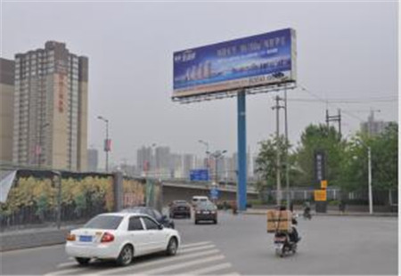 陕西西安市交通路网媒体户外广告 东二环含元路盘道西南角单立柱广告牌立柱编号：HSZY-XA-017