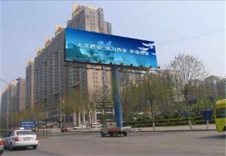 陕西西安市交通路网媒体户外广告 朱雀广场(省体育场龙门架)立柱编号：HSZY-XA-023