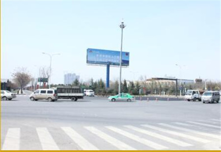 陕西西安市交通路网媒体户外媒体 纺织城战备路立柱编号：HSZY-XA-007