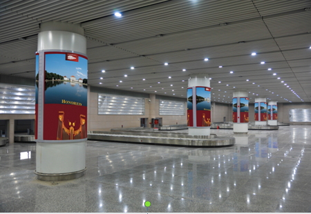 山西运城市 机场媒体 行李厅包柱灯箱(YGG-21N-D022-D025)   编号：SXKG-YC-D019