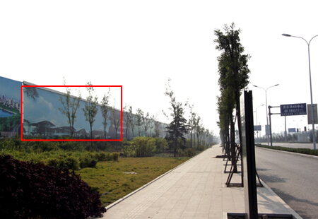 山东省济南市交通路网媒体齐鲁大道与张庄路延长线东侧围挡编号：JNXKZ0006