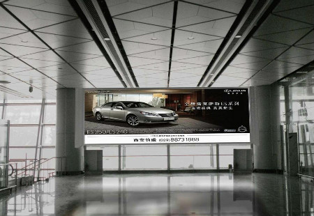 陕西西安市机场媒体咸阳国际机场 T3航站楼出发主通廊LED XBCM-XA-013