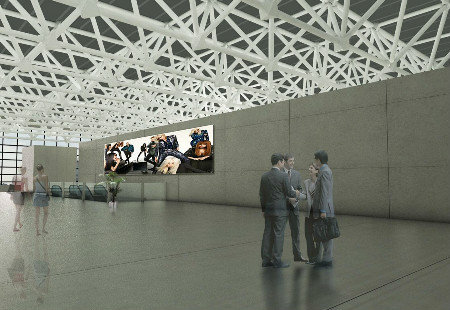 陕西西安市机场媒体咸阳国际机场 T3航站楼北连廊灯箱 XBCM-XA-050