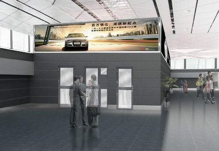 陕西西安市机场媒体咸阳国际机场 T3航站楼出发指廊灯箱 XBCM-XA-018