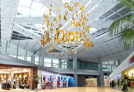 陕西西安市咸阳国际机场 T3航站楼出发指廊创意媒体 XBCM-XA-019