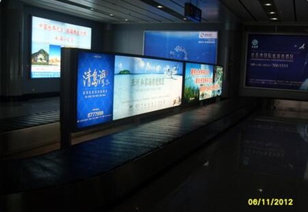 威海 大水泊国际机场国内厅到达行李提取传送带中央 灯箱 编号：GCCM-WB-L11