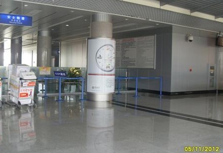 威海 大水泊国际机场机场大厅 包柱灯箱 编号：GCCM-HT-WEH-JC-BZ-03 13 14 15 01 02 07 08