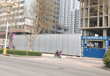 河北邯郸市交通路网媒体 人民路与铁西大街西北侧 看板 编号：BEMT-HD-036
