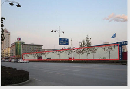 河北邯郸市交通路网媒体 中华路与丰收路交叉口东南角 三面翻 编号：BEMT-HD-058