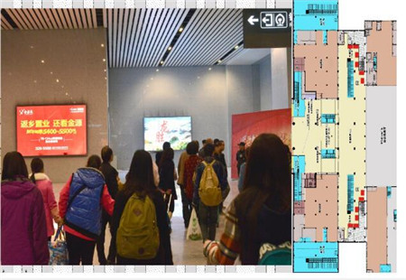 广西南宁市高铁媒体 南宁东站出站层南北换乘厅 灯箱 编号：C4-01至18