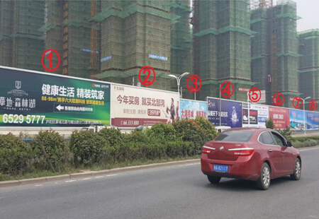 安徽合肥市 交通路网媒体 蒙城北路永青铁路大桥北侧 广告牌 编号:BQQY-HF-019