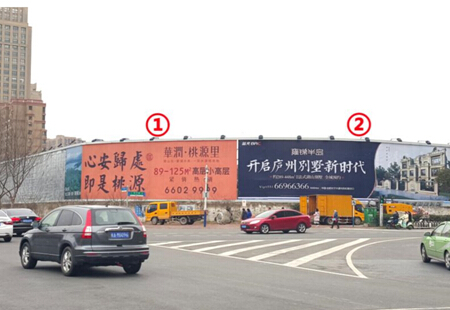 安徽合肥市 交通路网媒体 黄山路与怀宁路交口东南角 广告牌 编号:BQQY-HF-052