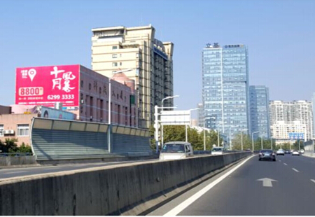 安徽合肥市 写字楼媒体 金寨路高架与望江路交口西侧科茂大厦墙体 广告牌 编号:BQQY-HF-054