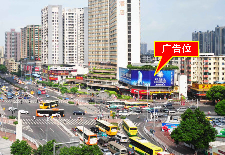 广东广州市商场媒体珀丽大酒店楼体大牌编号:GZHC-GZ-029
