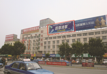 聊城 聊城市长途汽车站对面阳光宾馆楼顶  编号：TRGG-LC-003
