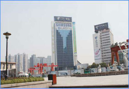 浙江杭州市写字楼媒体杭州体育场路武林广场旁科协大厦(改造前)看板编号：WJCM-HZ-002