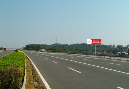福建莆田市  高速媒体  福厦高速莆田出口B道   T型立柱(外打灯)  编号：XSJGG-PT-012