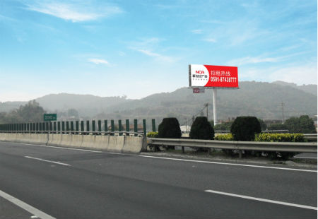 福建  高速媒体  厦漳高速漳州出口A道  T型立柱(外打灯)  编号：XSJGG-ZZ-027