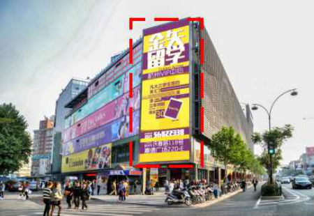 浙江杭州市写字楼媒体上城区延安路292号工联大厦西面LED编号：SKCM-HZ-001