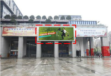 浙江杭州市商场媒体浙江省杭州市西湖区莲花街莲花广场LED编号：SKCM-HZ-012