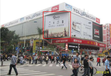 广东深圳市商场媒体深圳华强北“港澳城”看板编号：WGCM-SZ-003